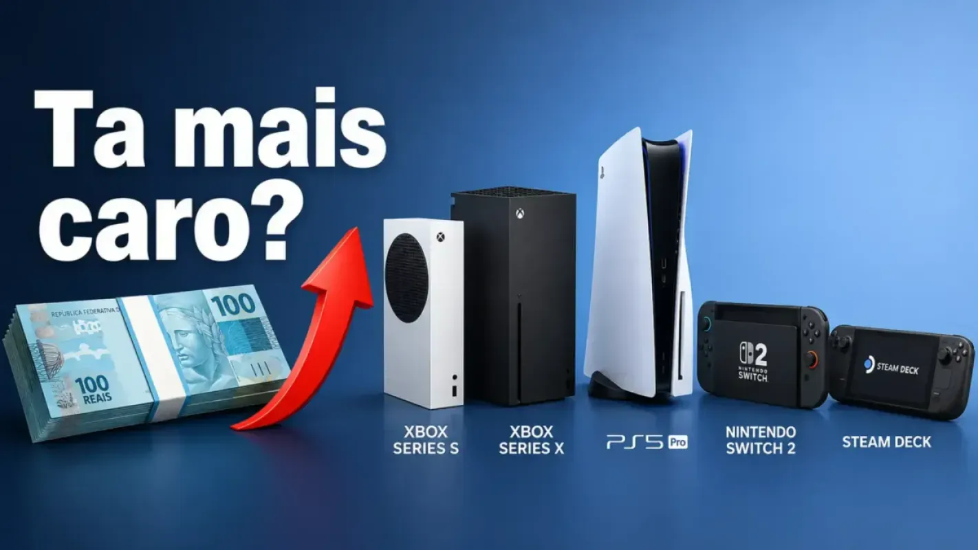 2026 está caro pra jogar: PS5, Xbox, Switch 2 e Steam Deck todos subiram (ou vão subir) de preço