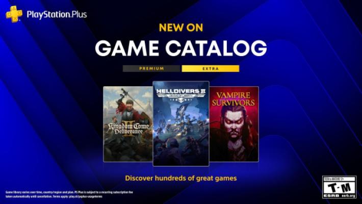 PS Plus Extra ganha Kingdom Come: Deliverance II, Vampire Survivors e mais em agosto