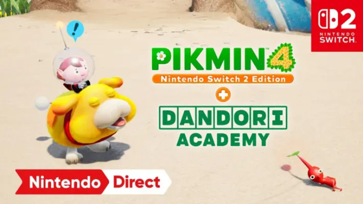 Pikmin 4 ganha edição Switch 2 com Dandori Academy e comandos de voz para Oatchi