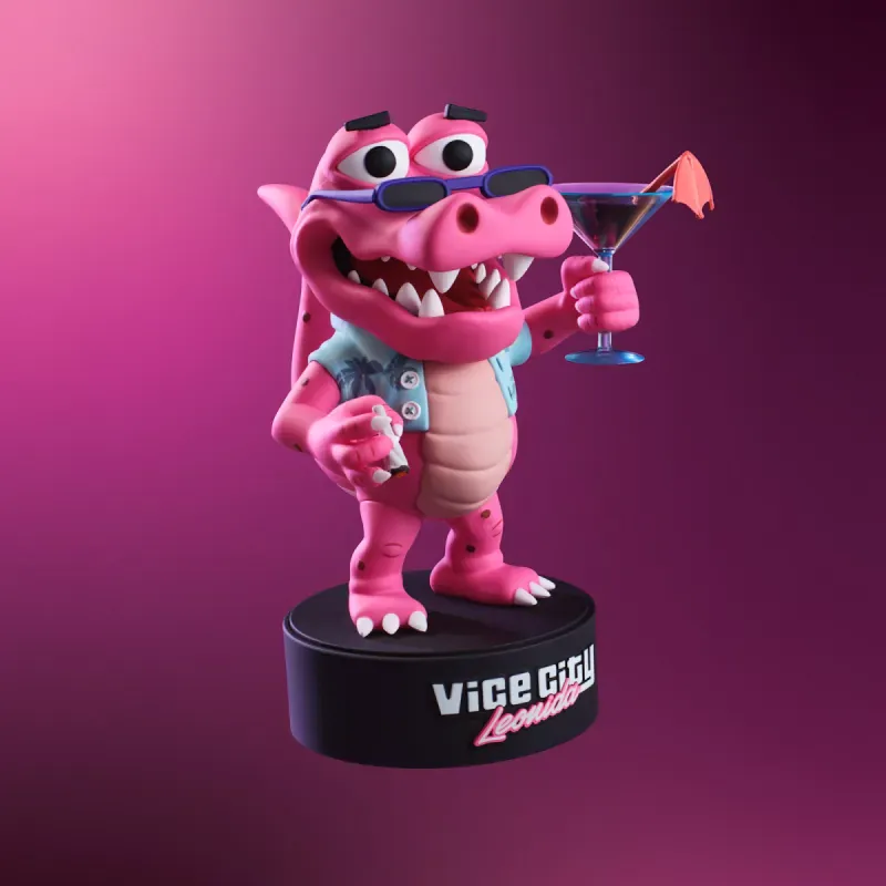 Figura de Macca the Gator da coleção Vice City de GTA VI