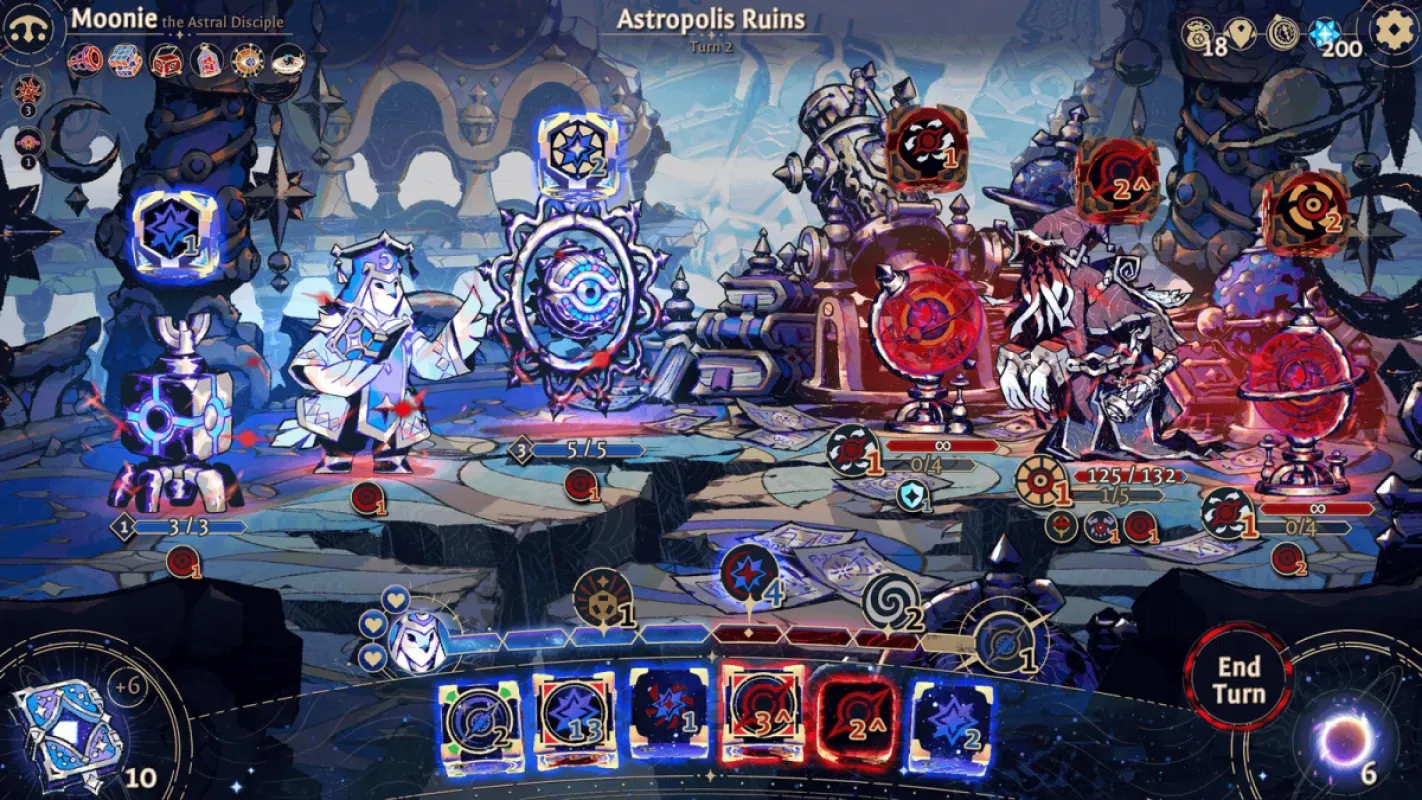 Combate com dados em Astrea: Six-Sided Oracles