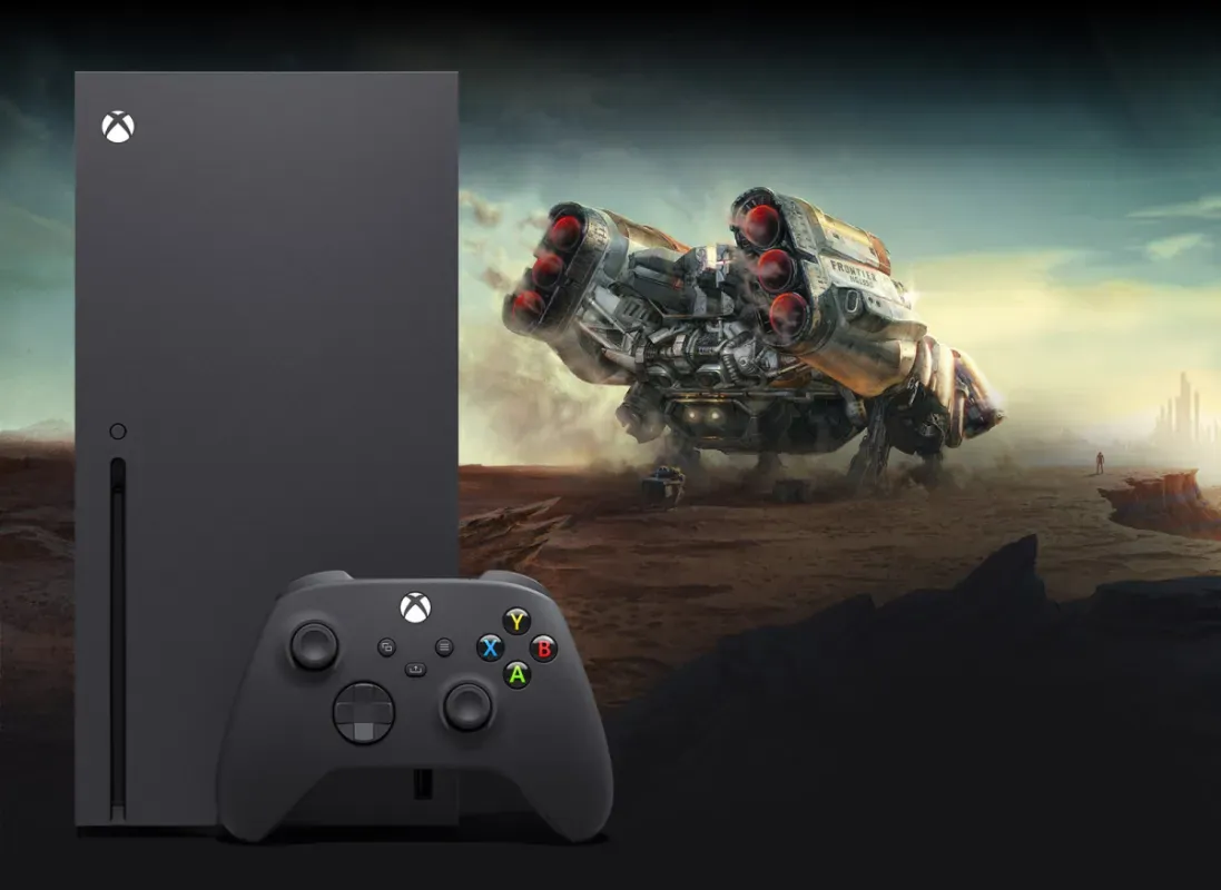 Console Xbox Series X com controle