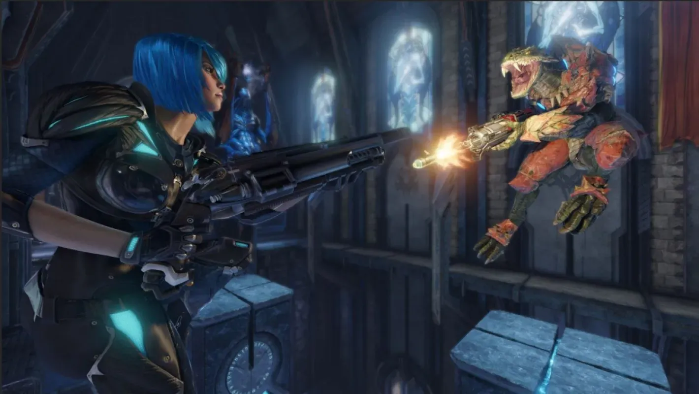 Campeões em combate em Quake Champions