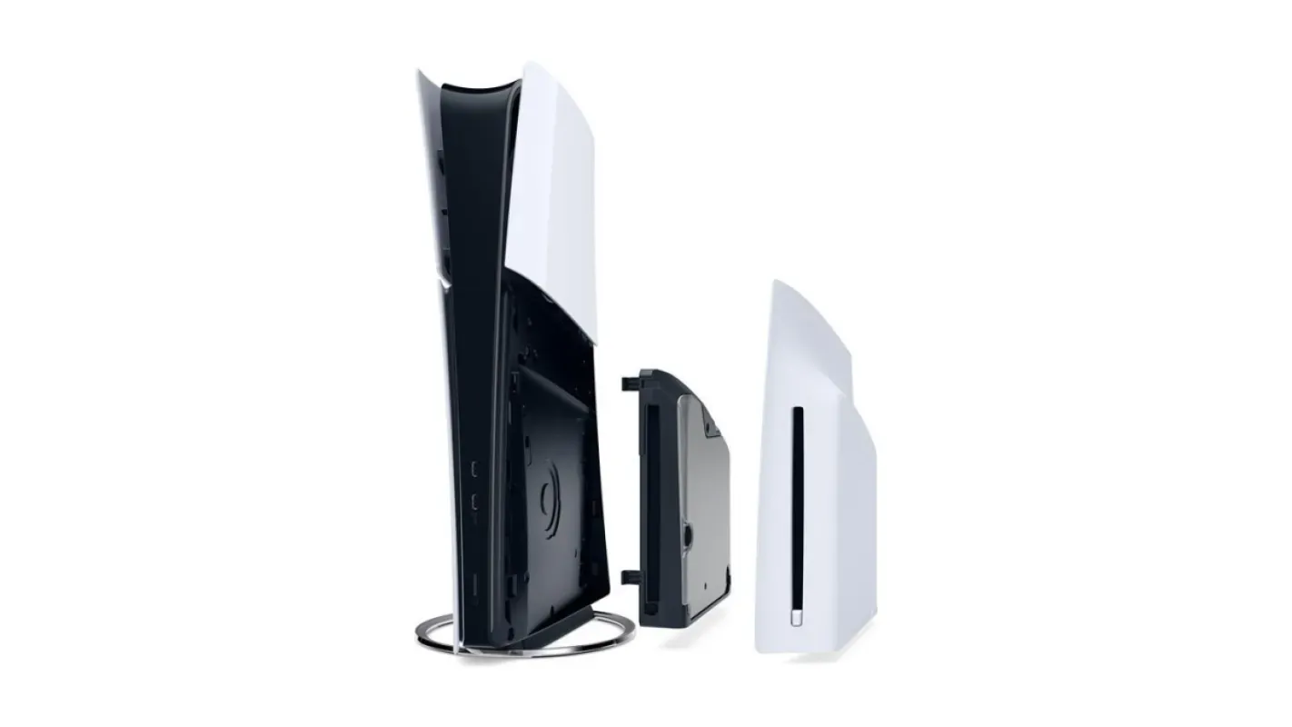 PS5 com o leitor de disco destacável oficial da Sony