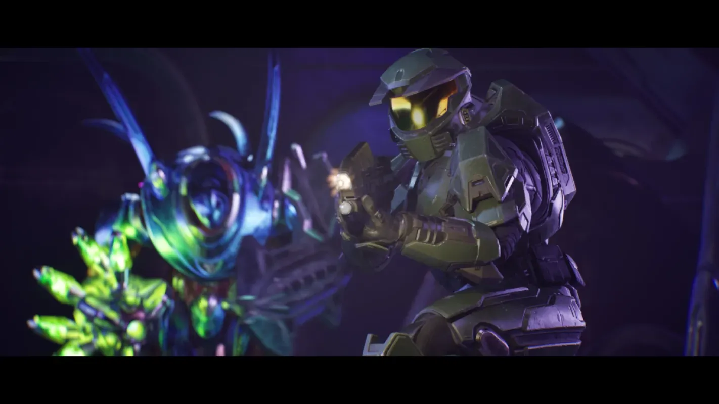 Master Chief em cena de Halo: Campaign Evolved