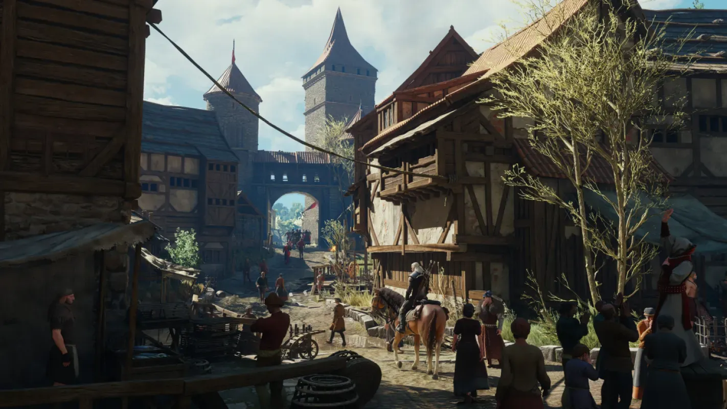 Geralt em cena de The Witcher 3: Wild Hunt Remastered