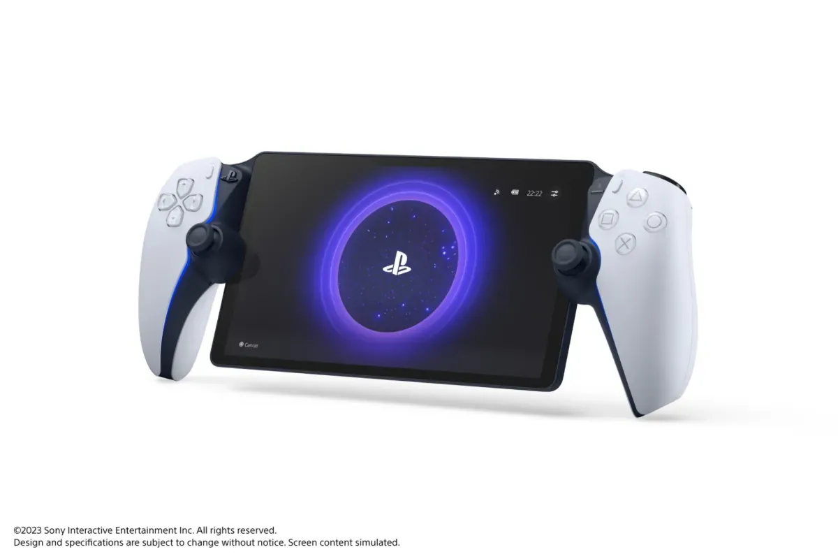 PlayStation Portal, atual aparelho portátil da Sony, usado como ilustração