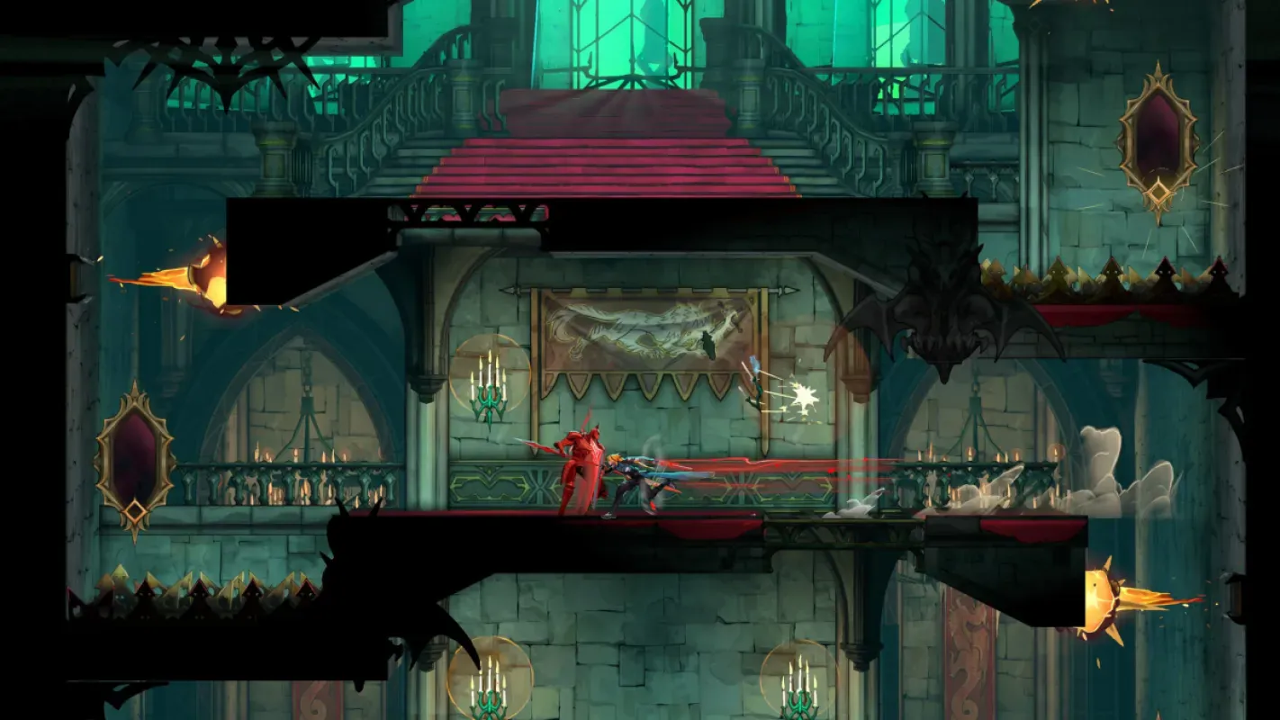 Rose Belmont em cena de gameplay de Castlevania: Belmont's Curse