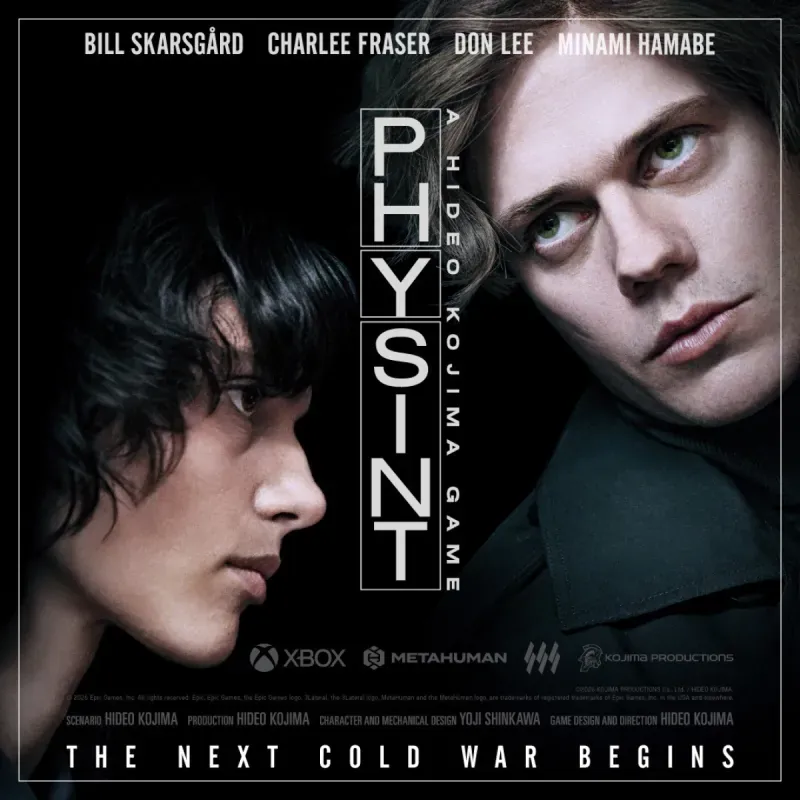 Pôster oficial de Physint, novo jogo de espionagem de Hideo Kojima