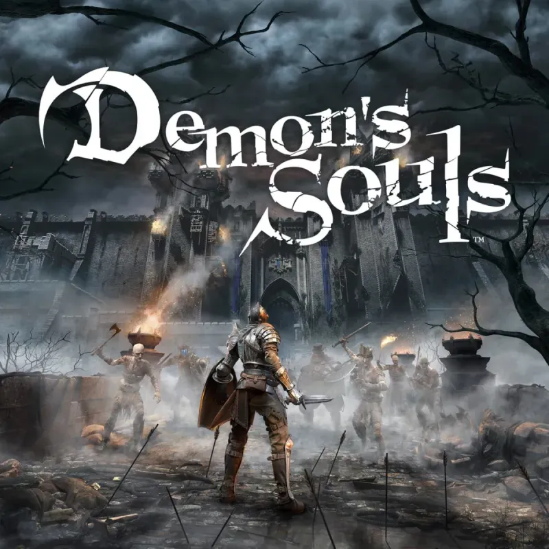 Arte oficial do remake de Demon's Souls, que já roda entre 40 e 50 FPS no emulador KytyPS5