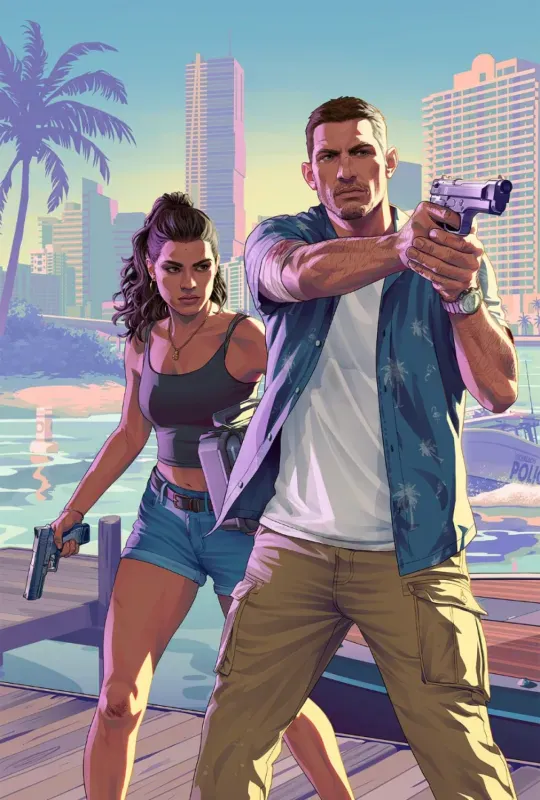 Arte oficial do segundo trailer de Grand Theft Auto VI