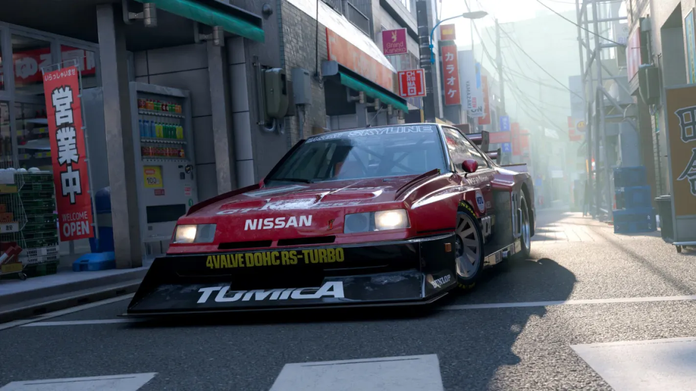 Cena de corrida em Forza Horizon 6, ambientado no Japão