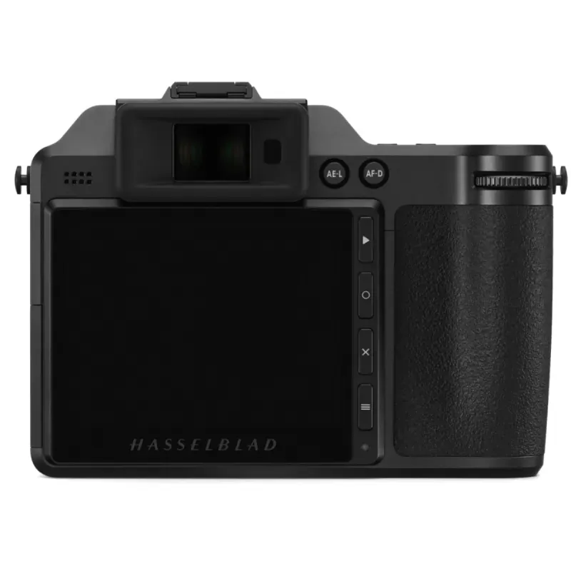 Traseira da Hasselblad X2D 100C, com a tela touch usada para controlar o Doom