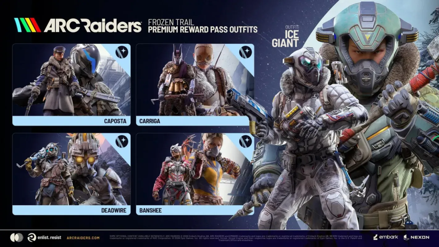 Reward Pass Premium em Arc Raiders