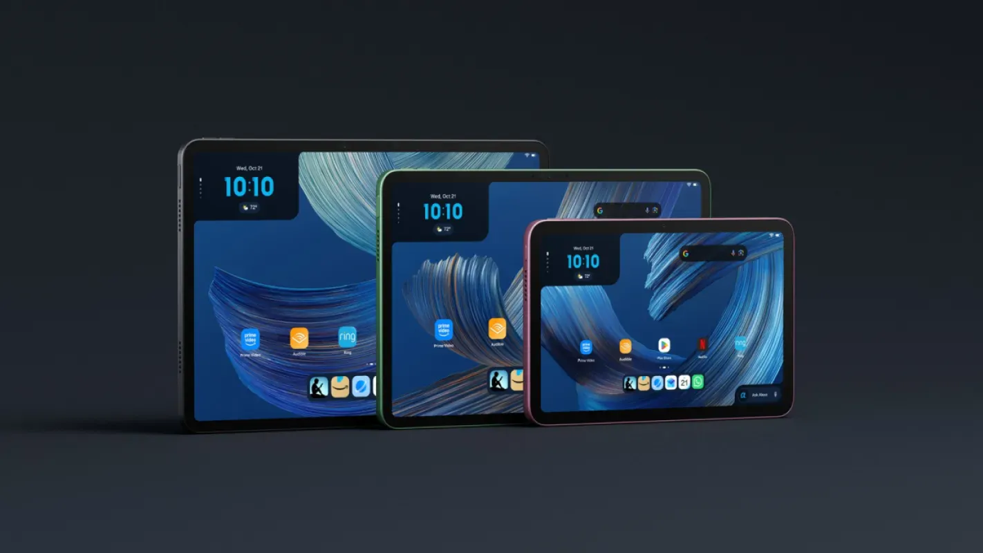 Alexa Tablets em três tamanhos: 12, 11 e 8 polegadas
