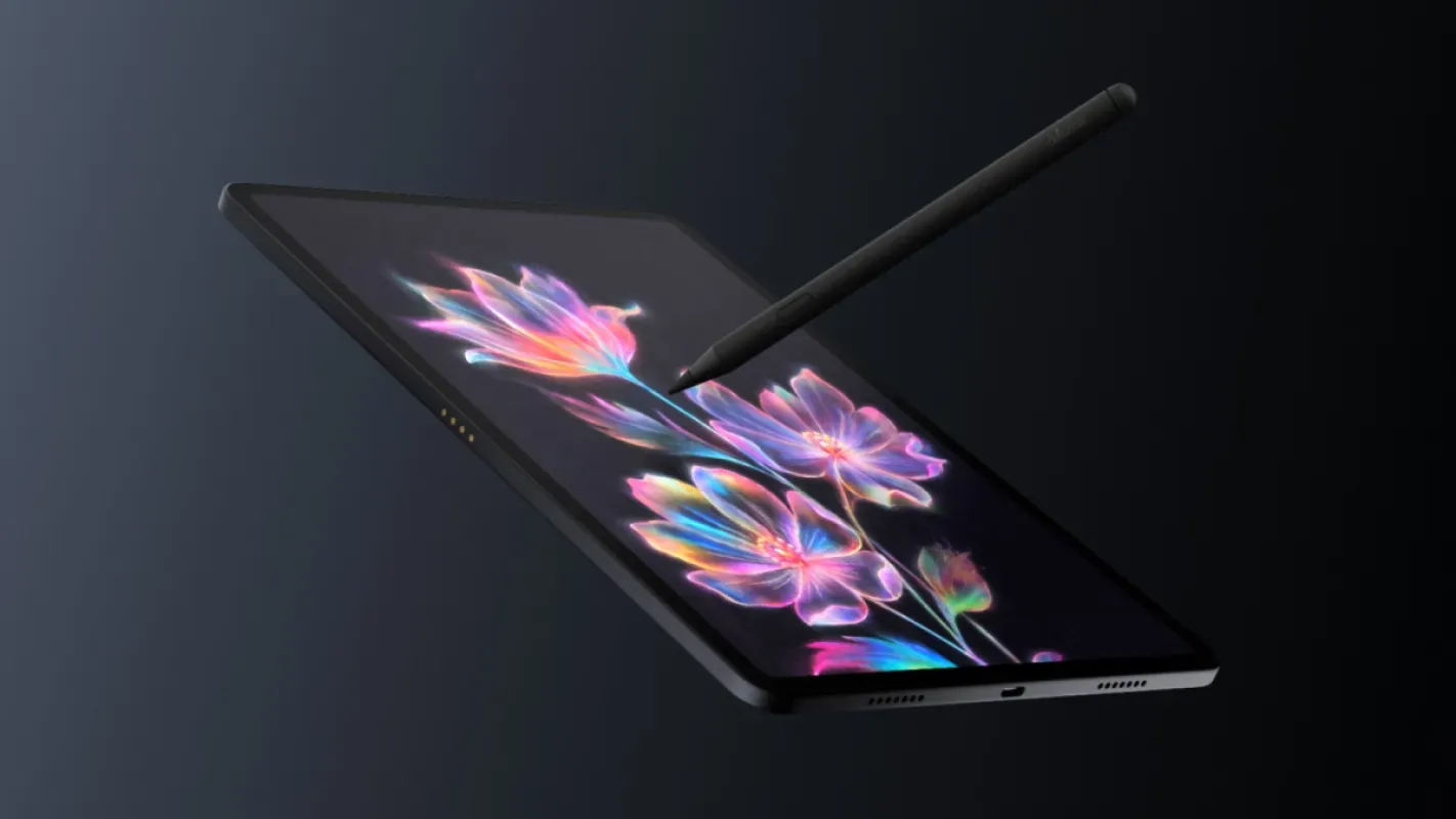 Pro Pen sobre a tela de um Alexa Tablet 12 Pro