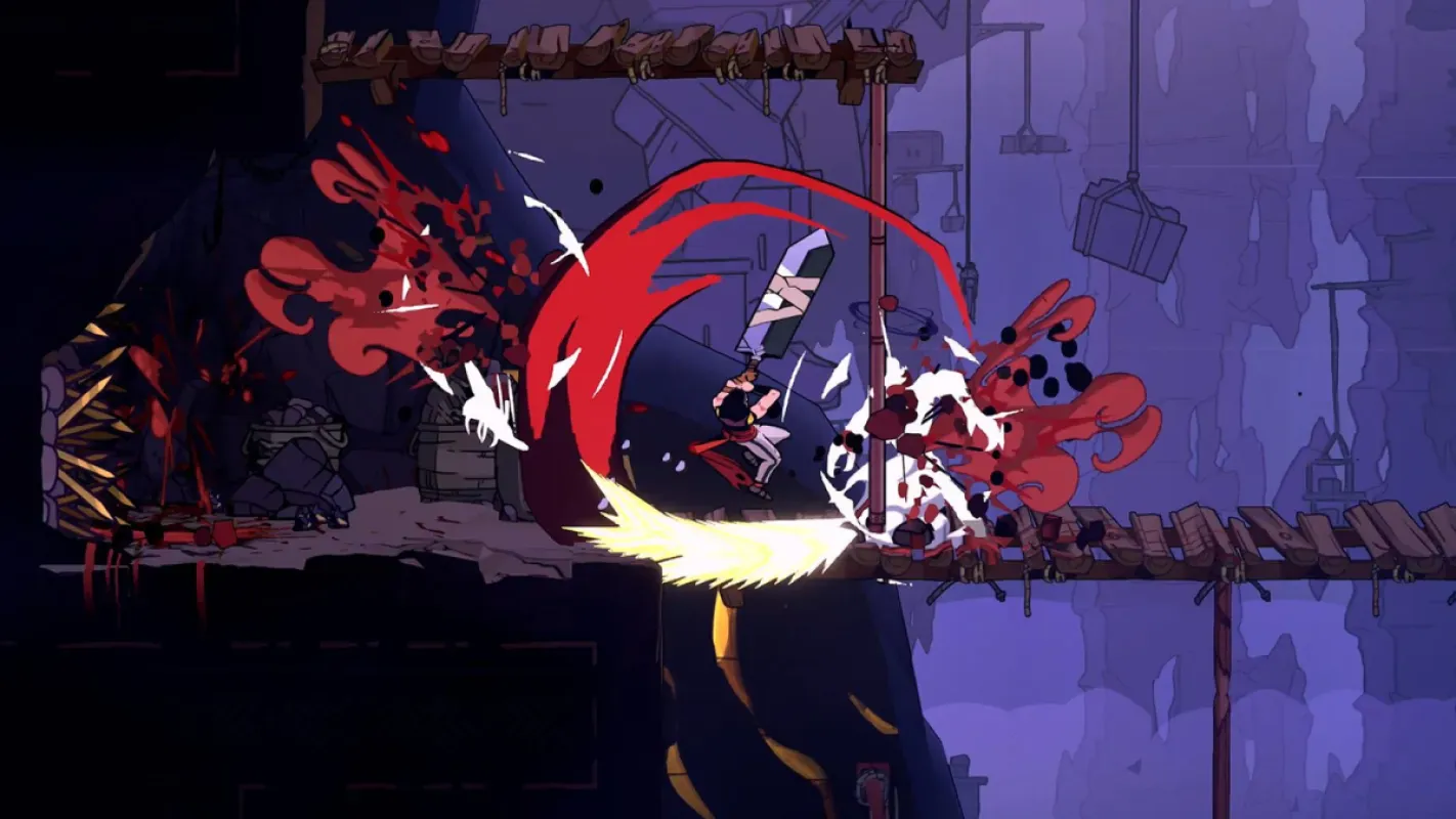 Príncipe ataca inimigos com golpe acrobático em The Rogue Prince of Persia