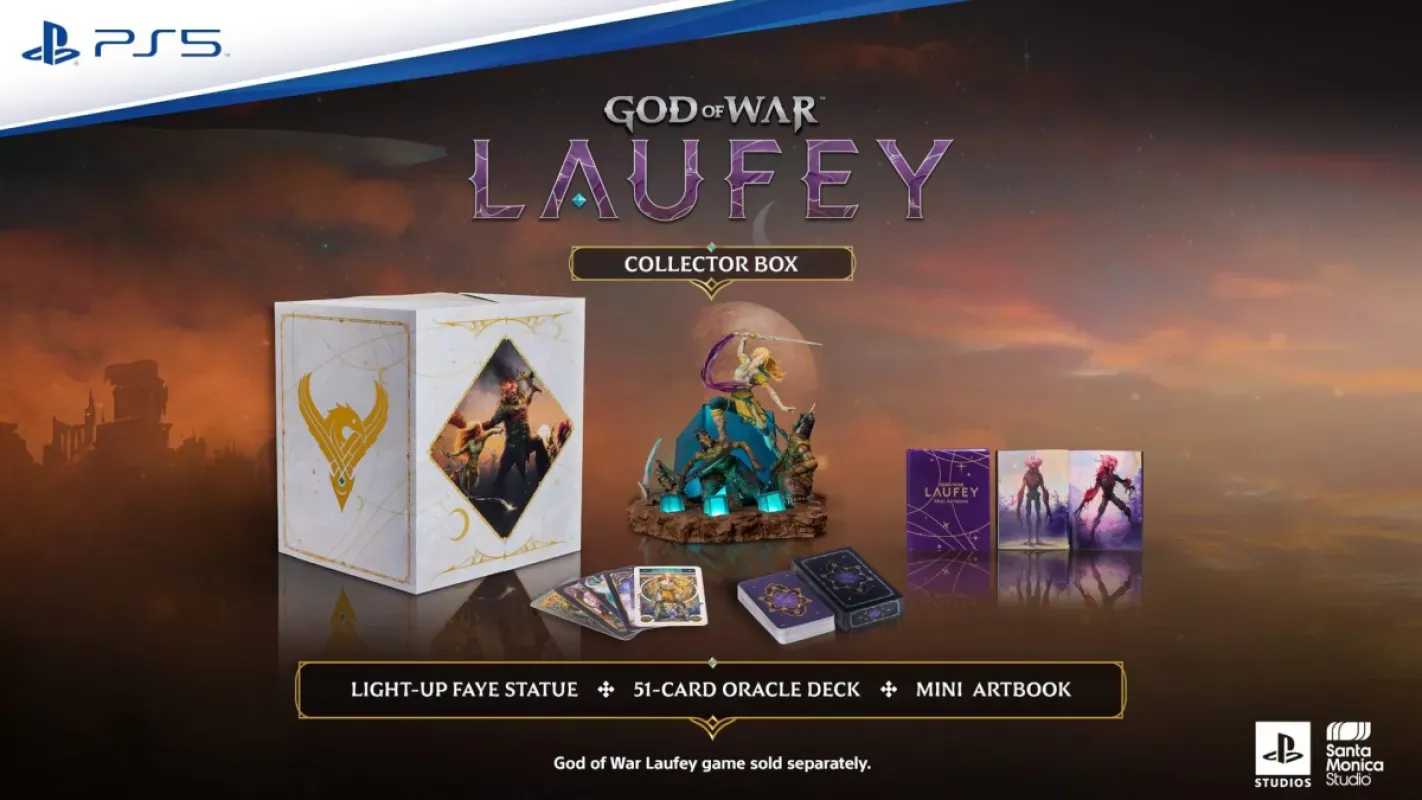 God of War Laufey ganha Collector Box com estátua de Faye, mas sem o jogo