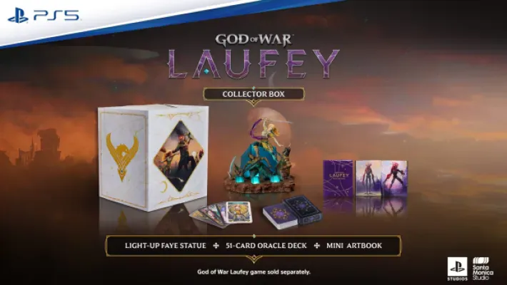 God of War Laufey ganha Collector Box com estátua de Faye, mas sem o jogo