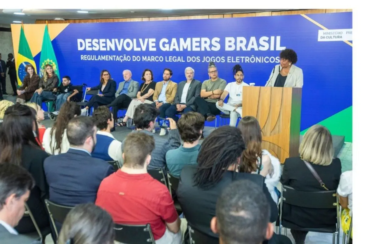 Imagem oficial do Ministério da Cultura sobre a regulamentação do Marco Legal dos Jogos Eletrônicos