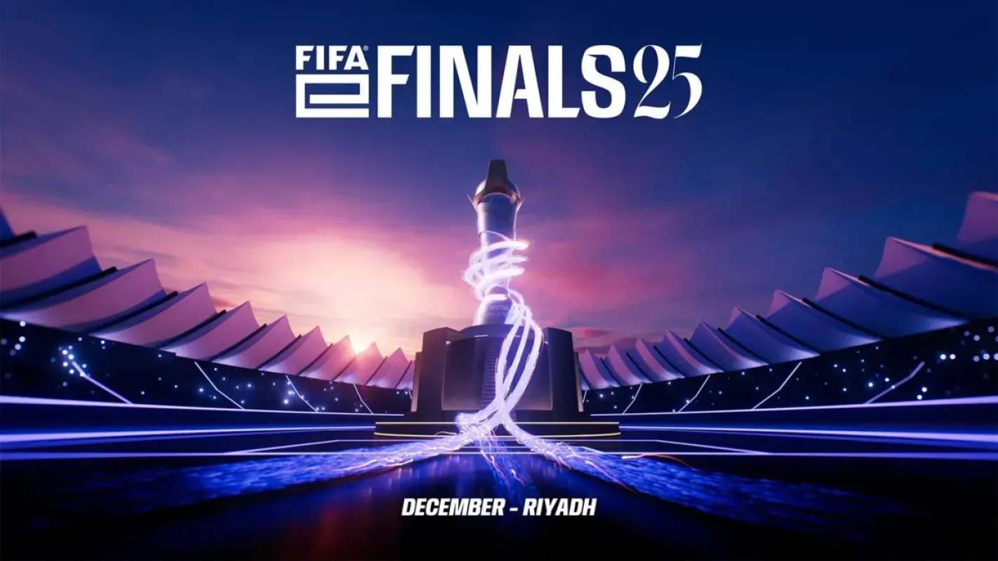 Arte oficial do FIFAe Finals 2025, disputado em Riad, na Arábia Saudita