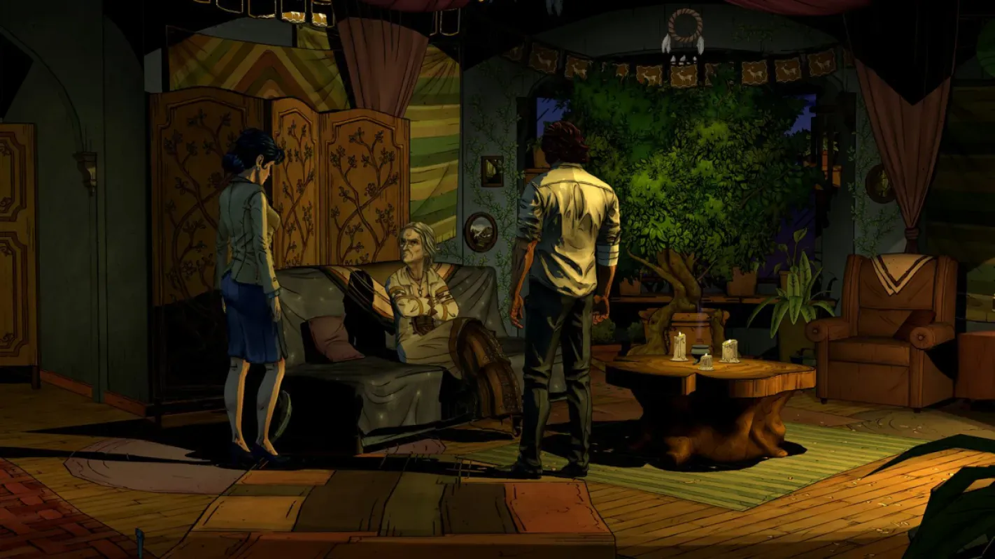 Bigby Wolf em bar de Fabletown em The Wolf Among Us Remastered