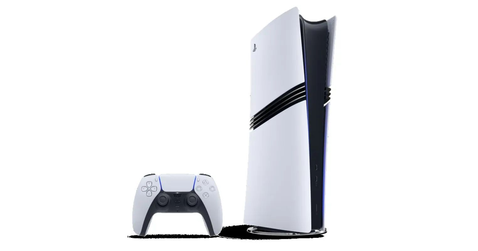 PS5 Pro e controle DualSense em imagem oficial da Sony