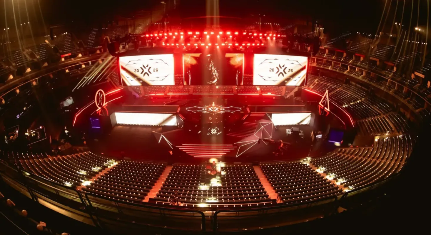 Mercedes-Benz Arena, em Xangai, sede da final do VALORANT Champions 2026