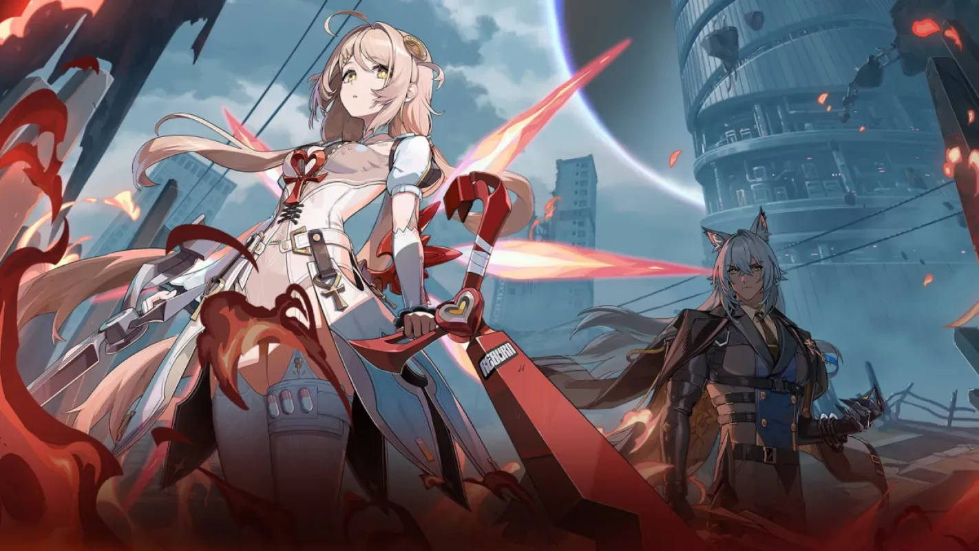 Arte oficial de Zenless Zone Zero com personagens do jogo