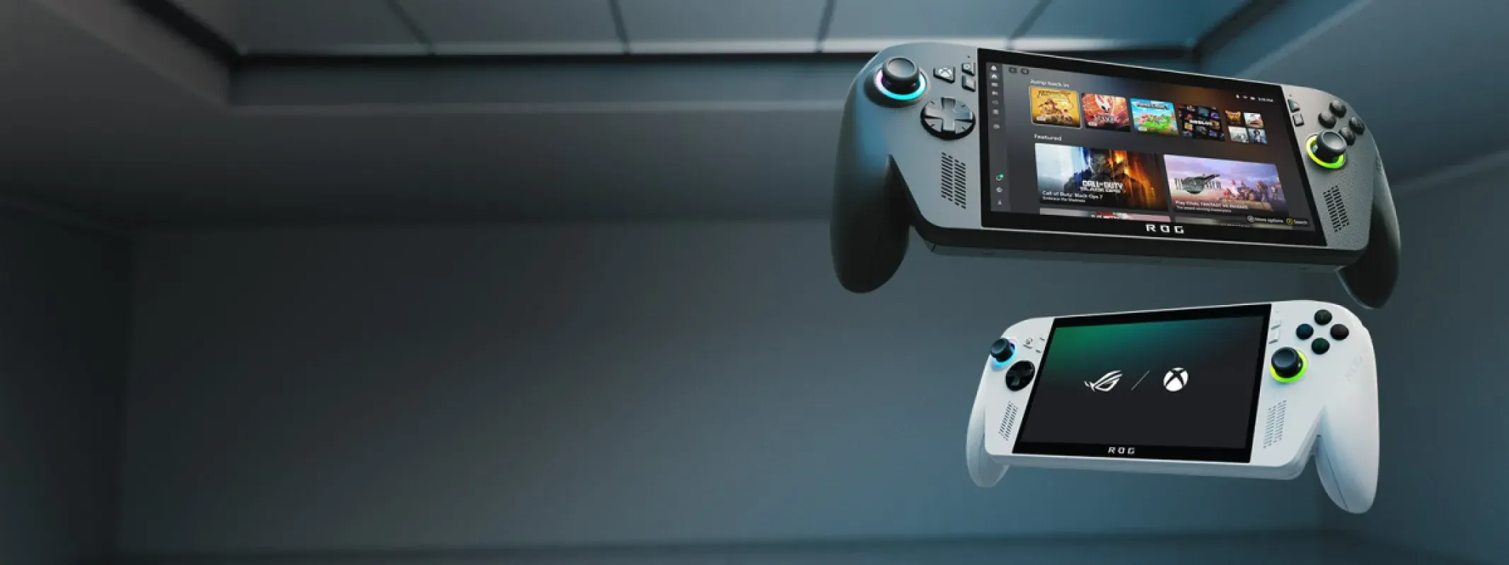 Portáteis ROG Xbox Ally rodando jogos pelo Xbox Cloud Gaming