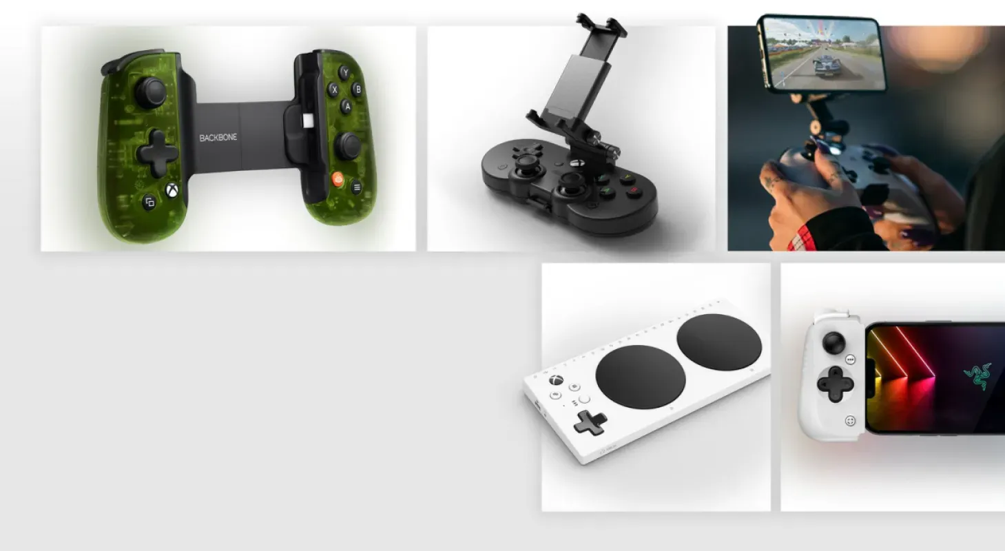 Controles e acessórios para jogar Xbox Cloud Gaming no celular e em outros aparelhos