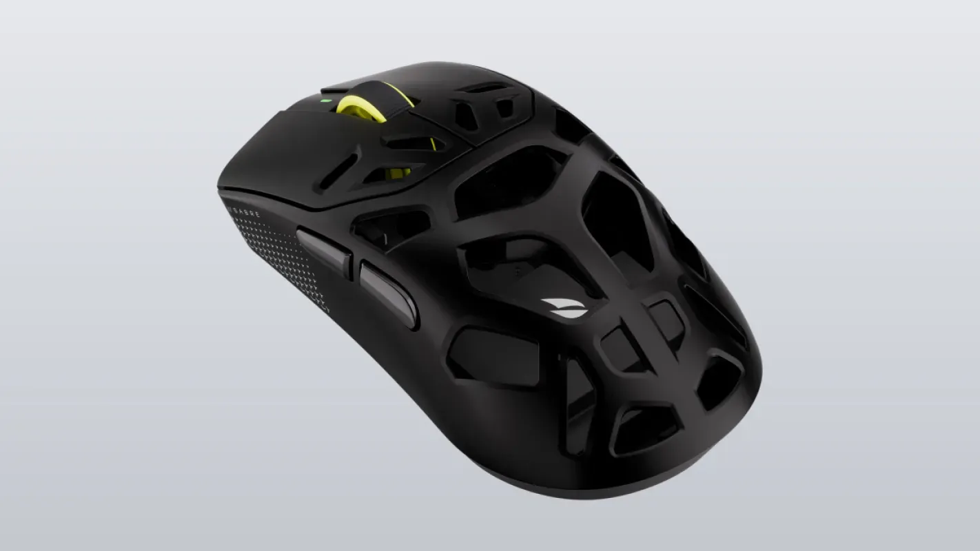 Mouse Corsair Sabre V3 Pro PureVector MG preto, com carcaça de magnésio vazada