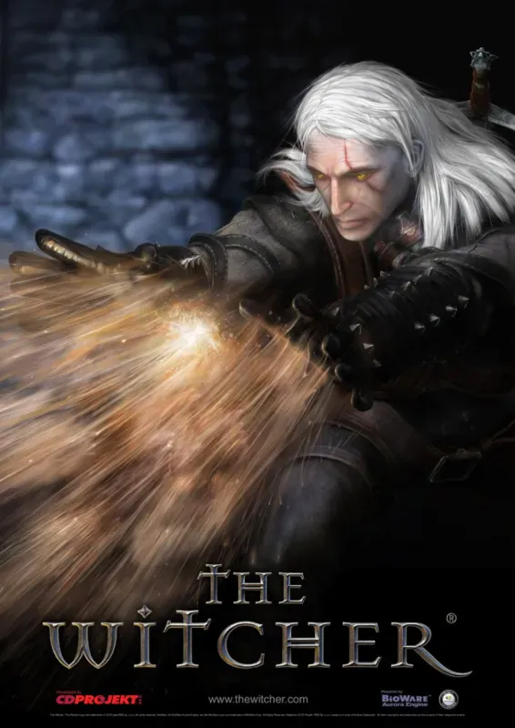 Capa do primeiro The Witcher, lançado em 2007 para PC