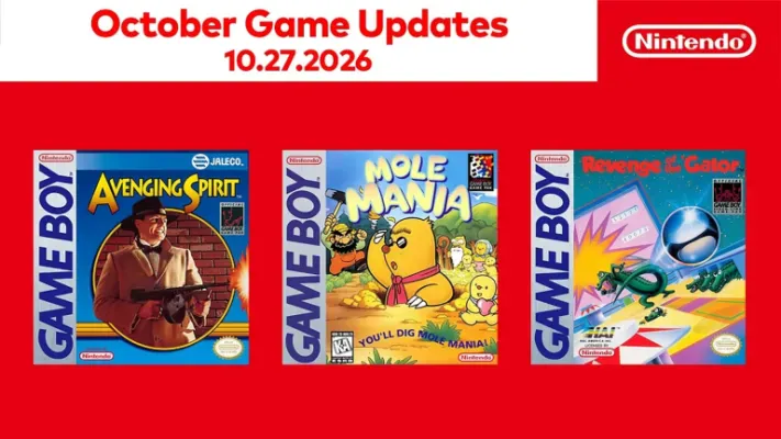 Avenging Spirit, Mole Mania e Revenge of the 'Gator chegam ao Nintendo Switch Online