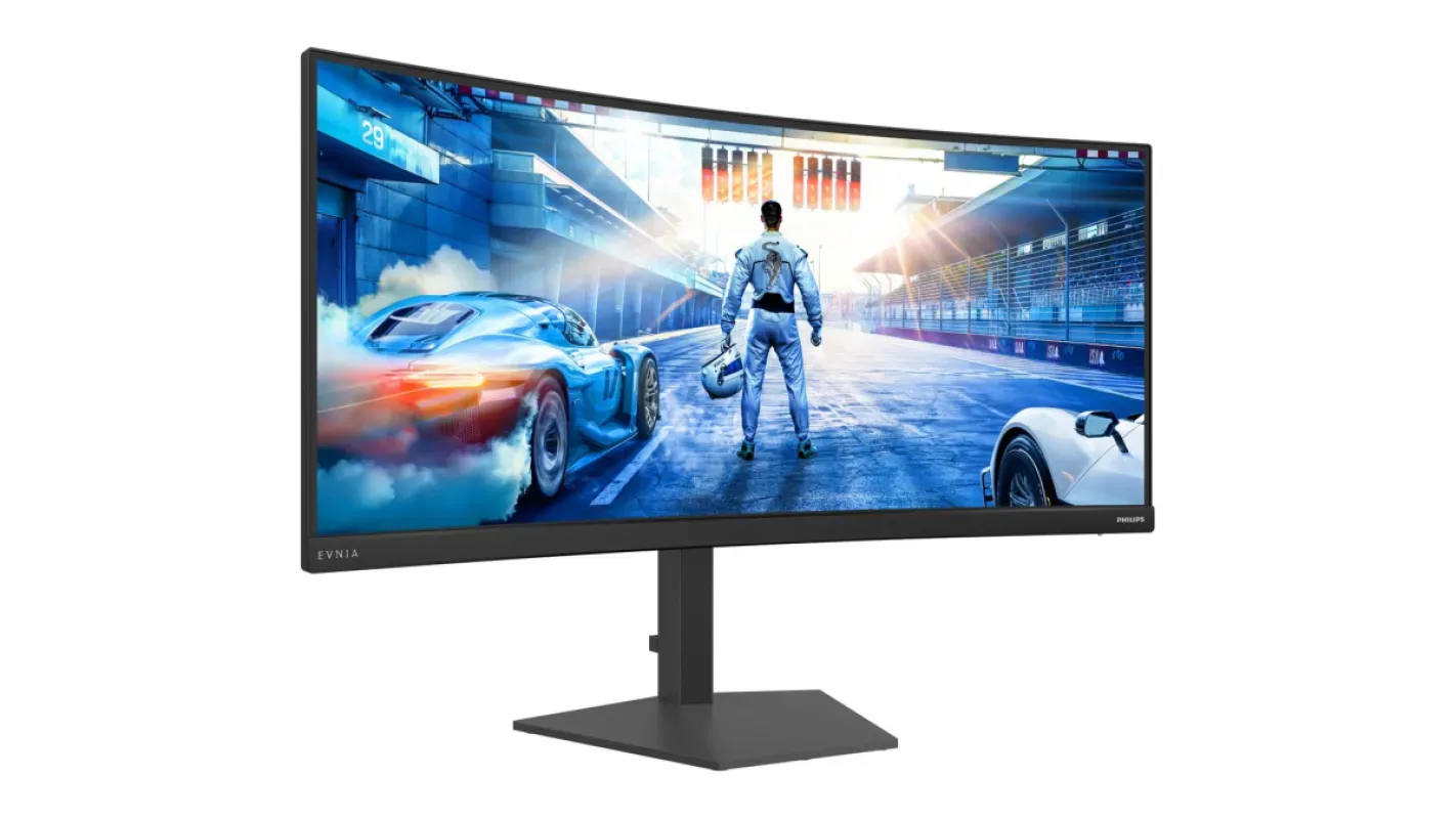 Philips lança Evnia 36M4C5500P, que chama de primeiro monitor gamer de 36 polegadas