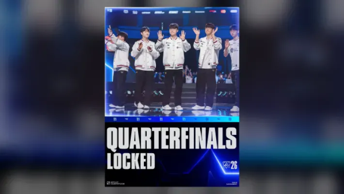 T1 vence a Movistar KOI e está nas quartas do Worlds 2026; Invictus Gaming também avança