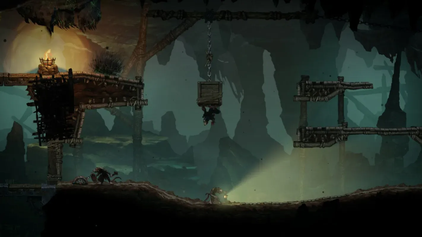 Cena de jogabilidade de Warhammer Age of Sigmar: Deathmaster no submundo dos Skaven